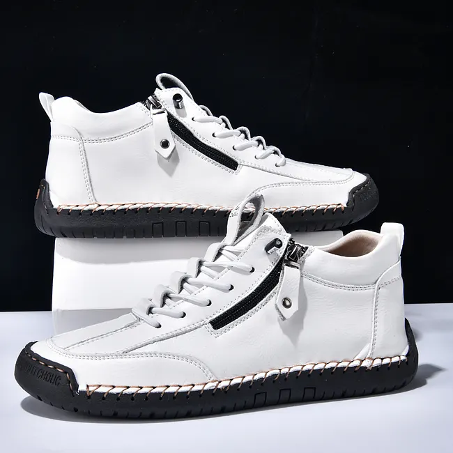 ⏰LAST DAY-70% OFF🛒Men's Outdoor Casual Leather Boots – Comfortable for Walking & Driving