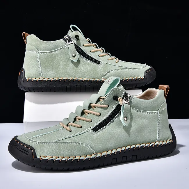 ⏰LAST DAY-70% OFF🛒Men's Outdoor Casual Leather Boots – Comfortable for Walking & Driving