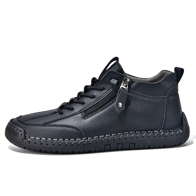 ⏰LAST DAY-70% OFF🛒Men's Outdoor Casual Leather Boots – Comfortable for Walking & Driving