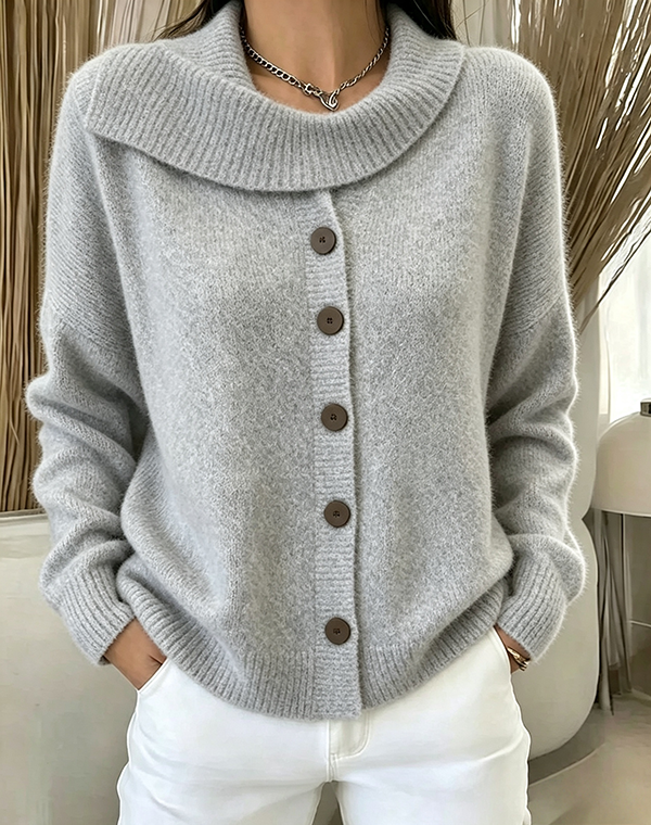 CLEARANCE SALE🔥Women's Cozy Button-Up Knit Cardigan