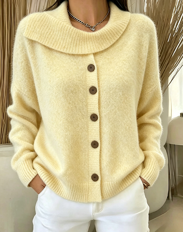CLEARANCE SALE🔥Women's Cozy Button-Up Knit Cardigan