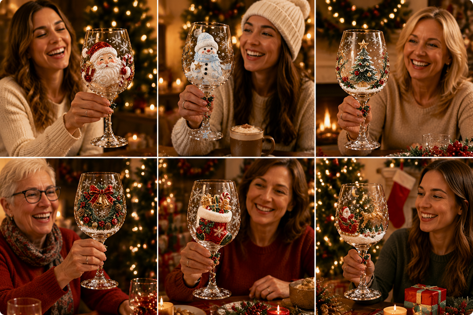 🔥 Last Day 50% OFF –🎅🎄Christmas 3D Wine Glass Collection Gift Box Set✨