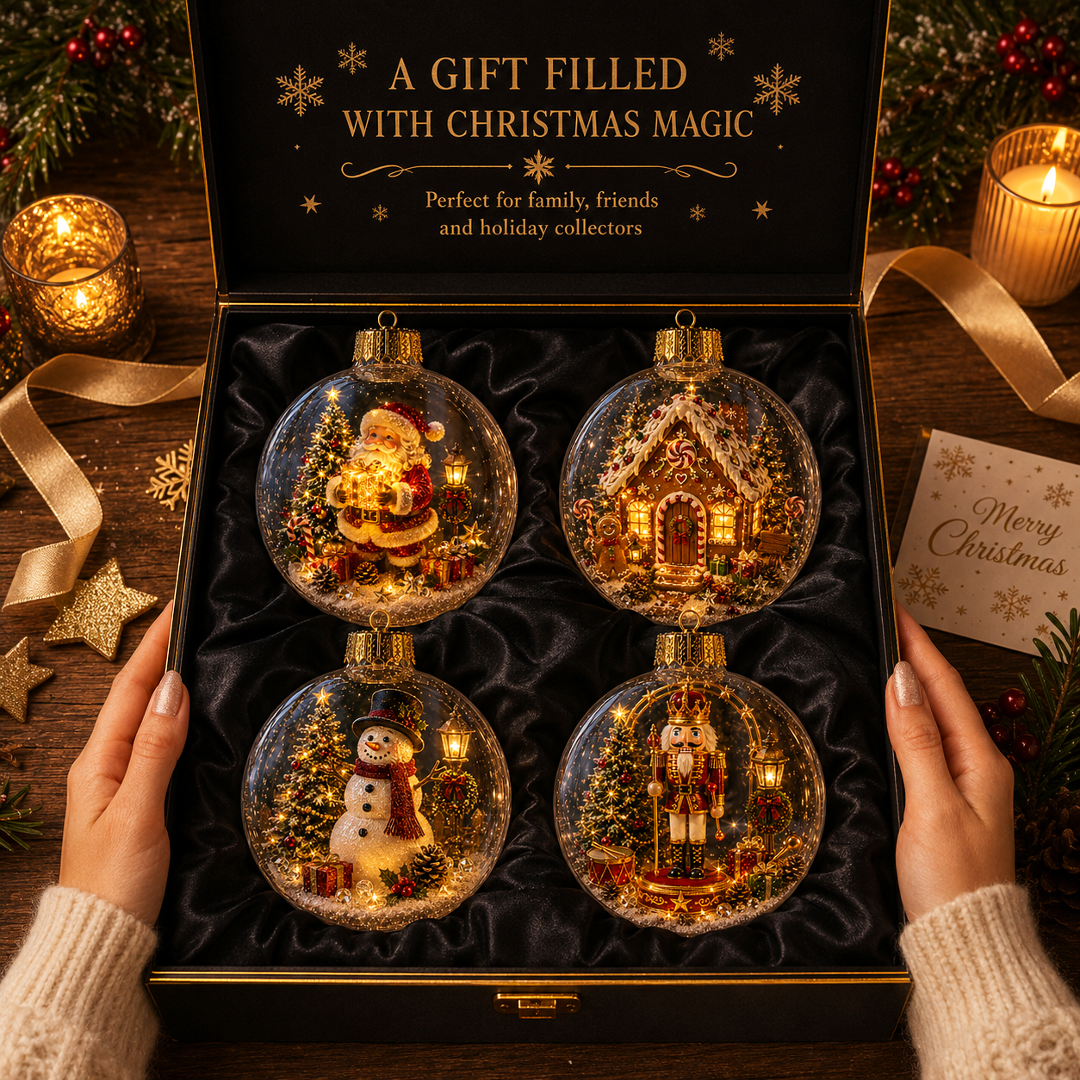 🔥Limited time 70% OFF -✨🎄 Glowing Christmas Story Ornament – Light-Up Mini Holiday Scene