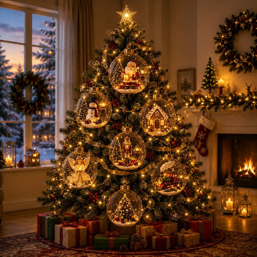 🔥Limited time 70% OFF -✨🎄 Glowing Christmas Story Ornament – Light-Up Mini Holiday Scene