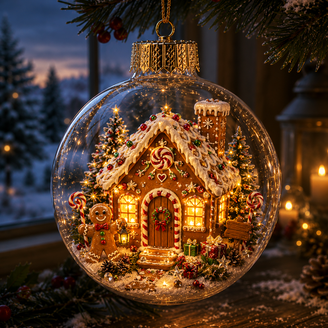 🔥Limited time 70% OFF -✨🎄 Glowing Christmas Story Ornament – Light-Up Mini Holiday Scene