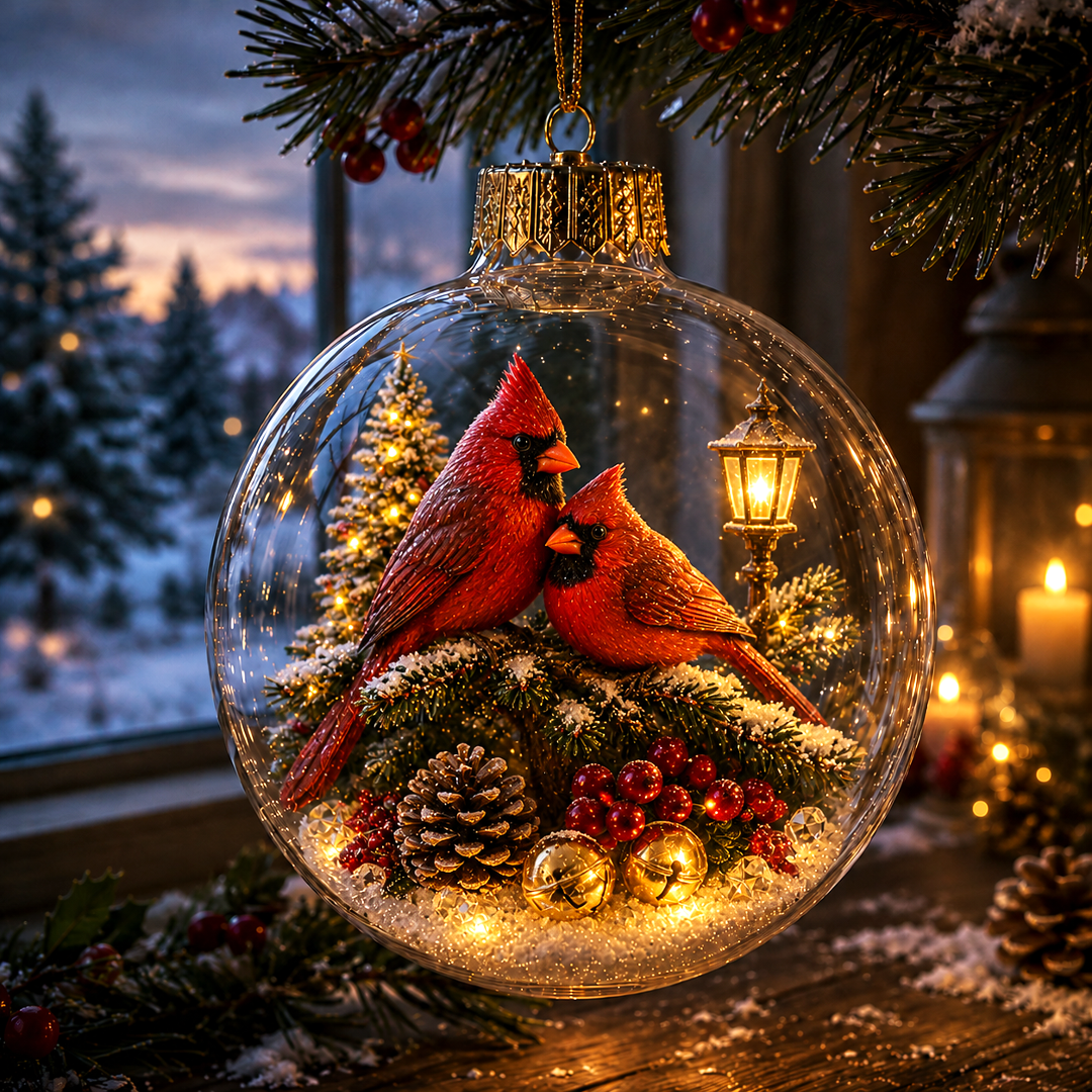 🔥Limited time 70% OFF -✨🎄 Glowing Christmas Story Ornament – Light-Up Mini Holiday Scene
