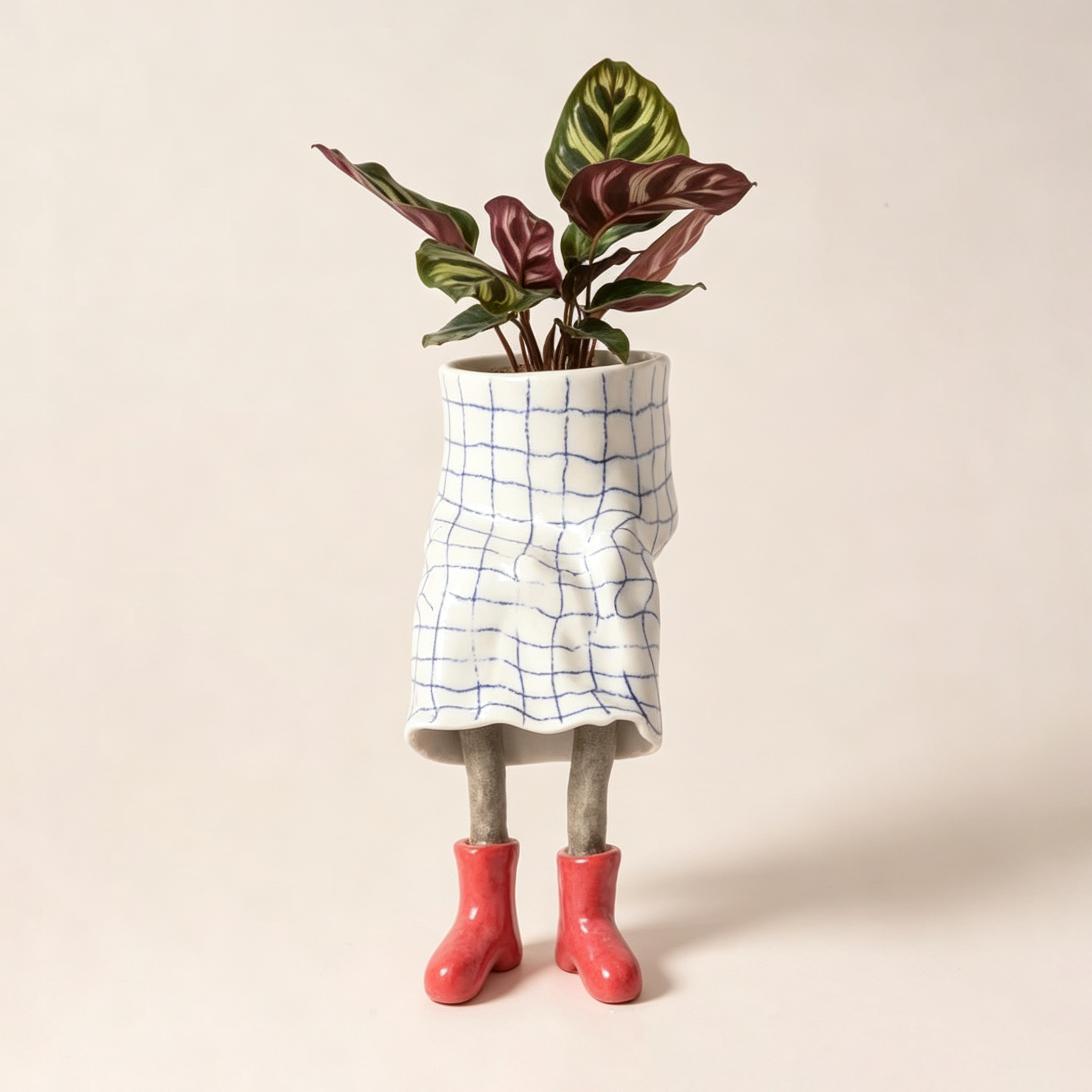 🔥🎁🌸Creative Furniture Flower Pot | Fun Leg-Shaped Ceramic Planter
