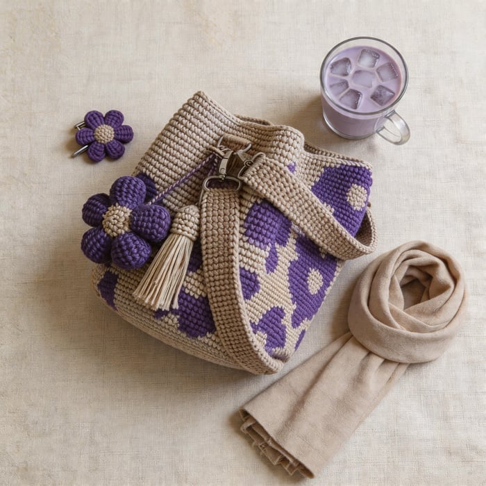 🏆Last Day Promotion 49% OFF🧵Handmade Crochet Flower Tote 🌼✨
