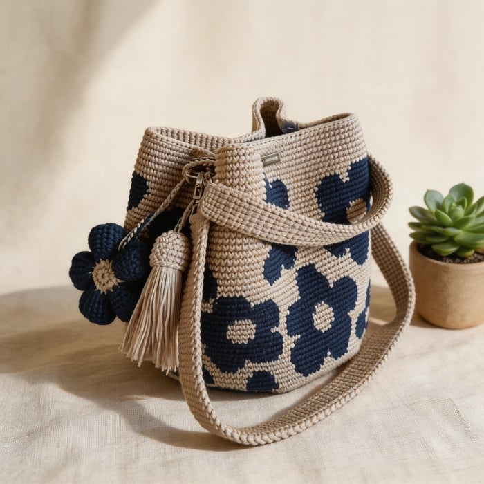 🏆Last Day Promotion 49% OFF🧵Handmade Crochet Flower Tote 🌼✨