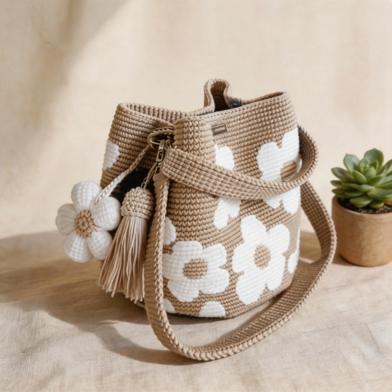 🏆Last Day Promotion 49% OFF🧵Handmade Crochet Flower Tote 🌼✨