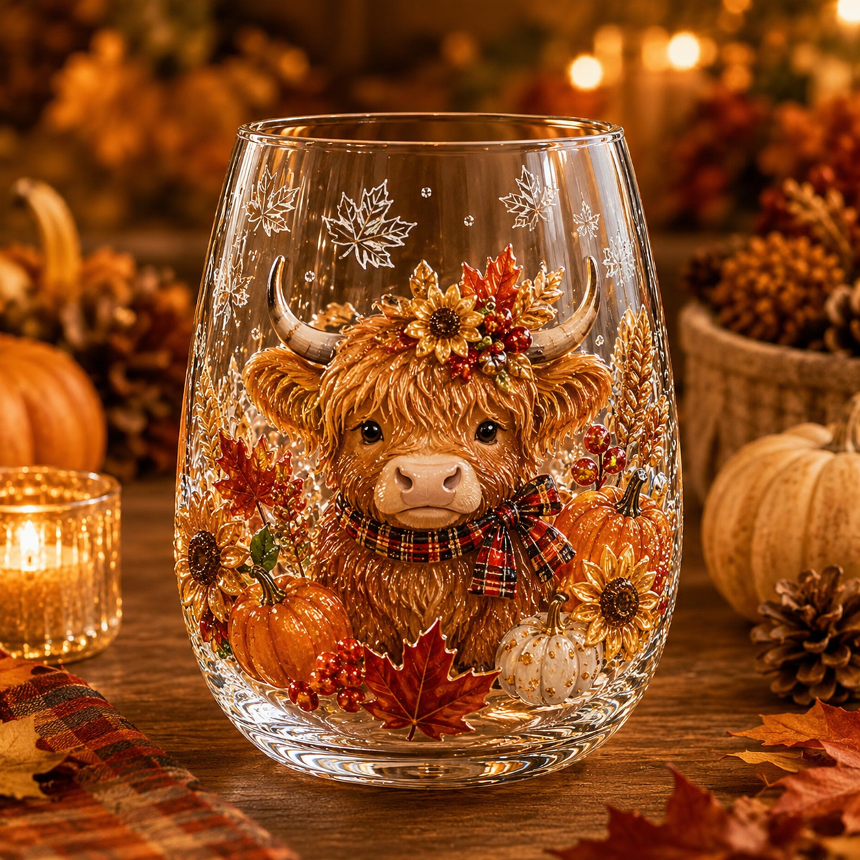 🔥 Last Day 50% OFF –🍂✨Autumn Harvest Glass Cup Set