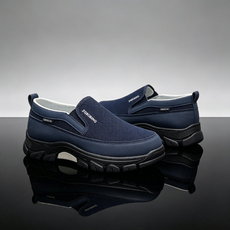⏰Limited Time Sale 70% OFF🔥Men's High-Support Mesh Slip-On Walking Shoes for Hot, Tired & Wide Feet | Arch Support for Daily Walks