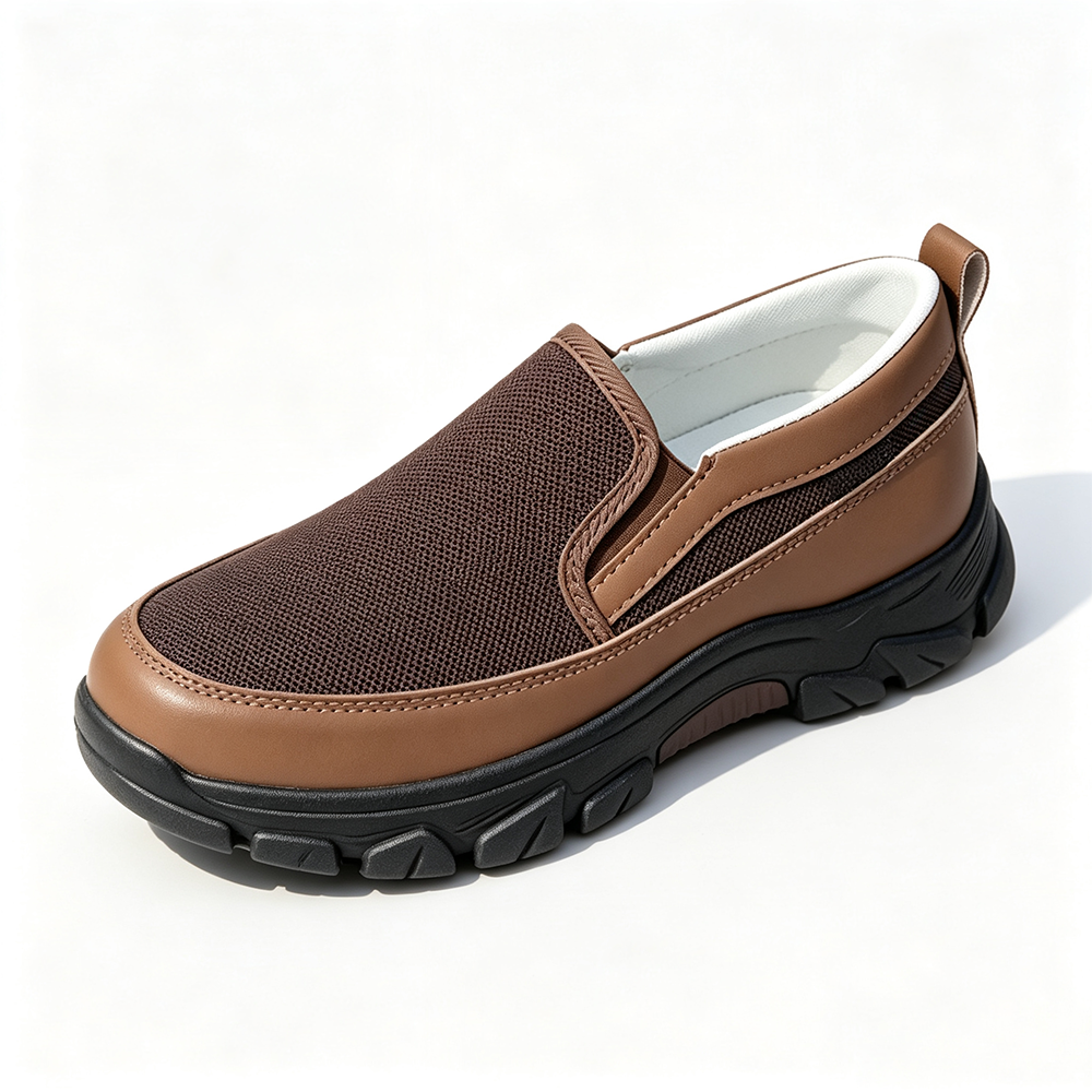 ⏰Limited Time Sale 70% OFF🔥Men's High-Support Mesh Slip-On Walking Shoes for Hot, Tired & Wide Feet | Arch Support for Daily Walks