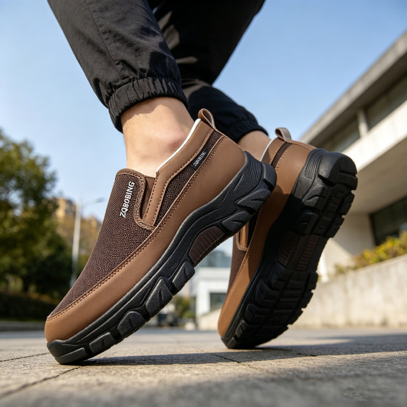 ⏰Limited Time Sale 70% OFF🔥Men's High-Support Mesh Slip-On Walking Shoes for Hot, Tired & Wide Feet | Arch Support for Daily Walks