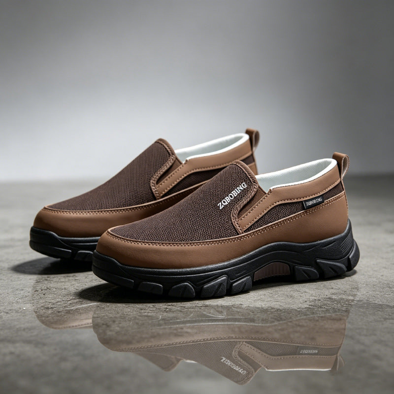 ⏰Limited Time Sale 70% OFF🔥Men's High-Support Mesh Slip-On Walking Shoes for Hot, Tired & Wide Feet | Arch Support for Daily Walks