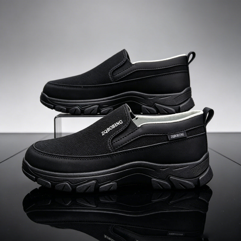 ⏰Limited Time Sale 70% OFF🔥Men's High-Support Mesh Slip-On Walking Shoes for Hot, Tired & Wide Feet | Arch Support for Daily Walks