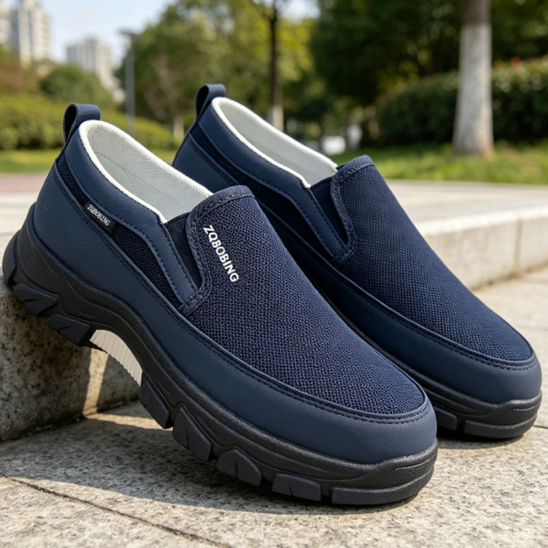 ⏰Limited Time Sale 70% OFF🔥Men's High-Support Mesh Slip-On Walking Shoes for Hot, Tired & Wide Feet | Arch Support for Daily Walks