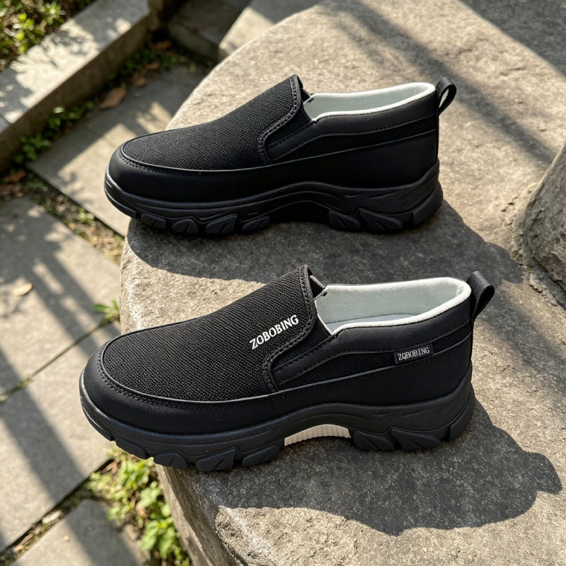 ⏰Limited Time Sale 70% OFF🔥Men's High-Support Mesh Slip-On Walking Shoes for Hot, Tired & Wide Feet | Arch Support for Daily Walks
