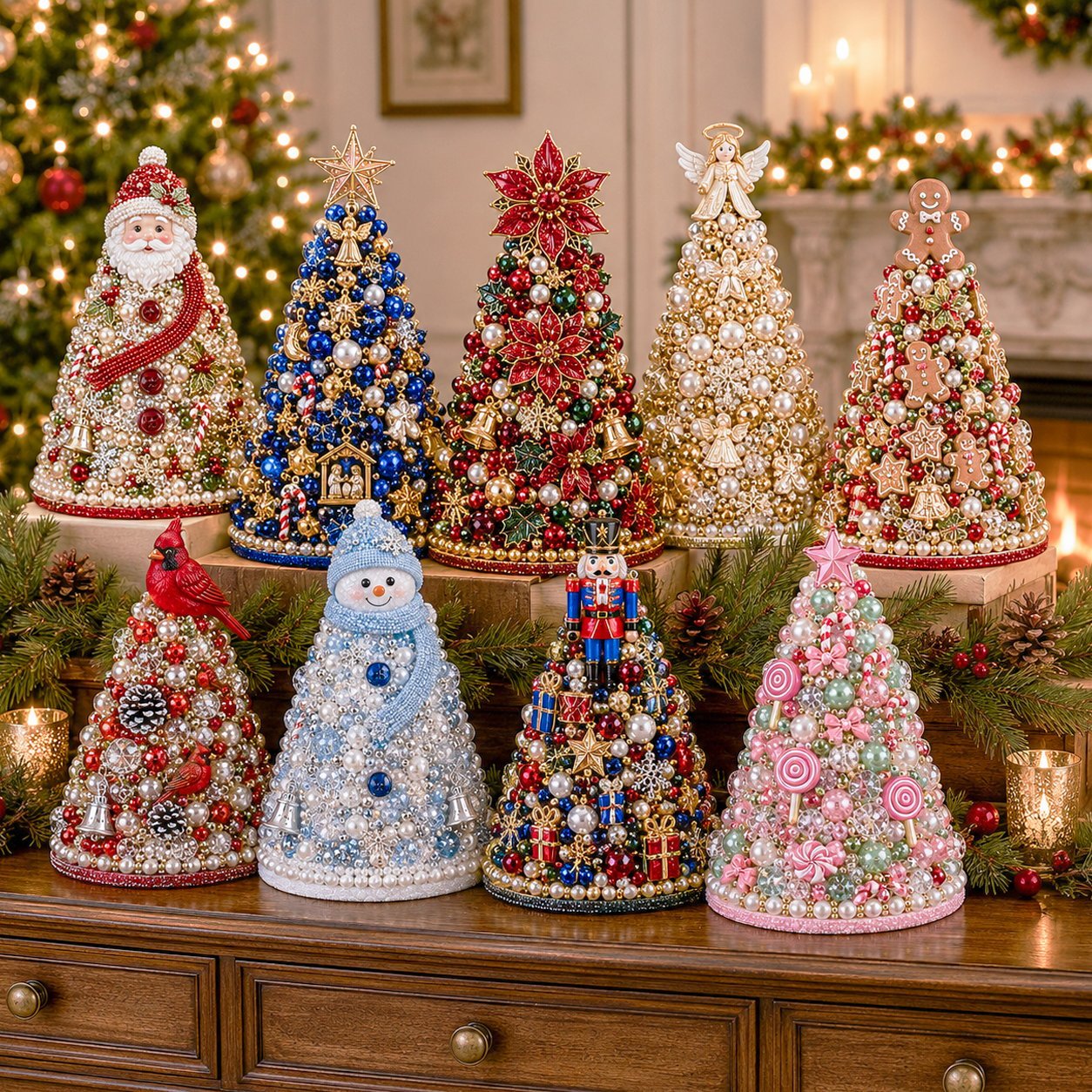 🎄 DIY Beaded Christmas Tree Craft Kit