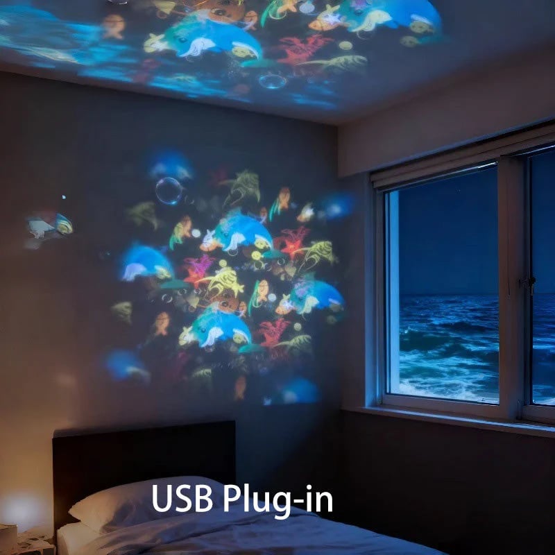 🌈Dynamic Rotating LED Light Projector – Calm & relaxation for your home. Gentle moving lights ease restless nights.
