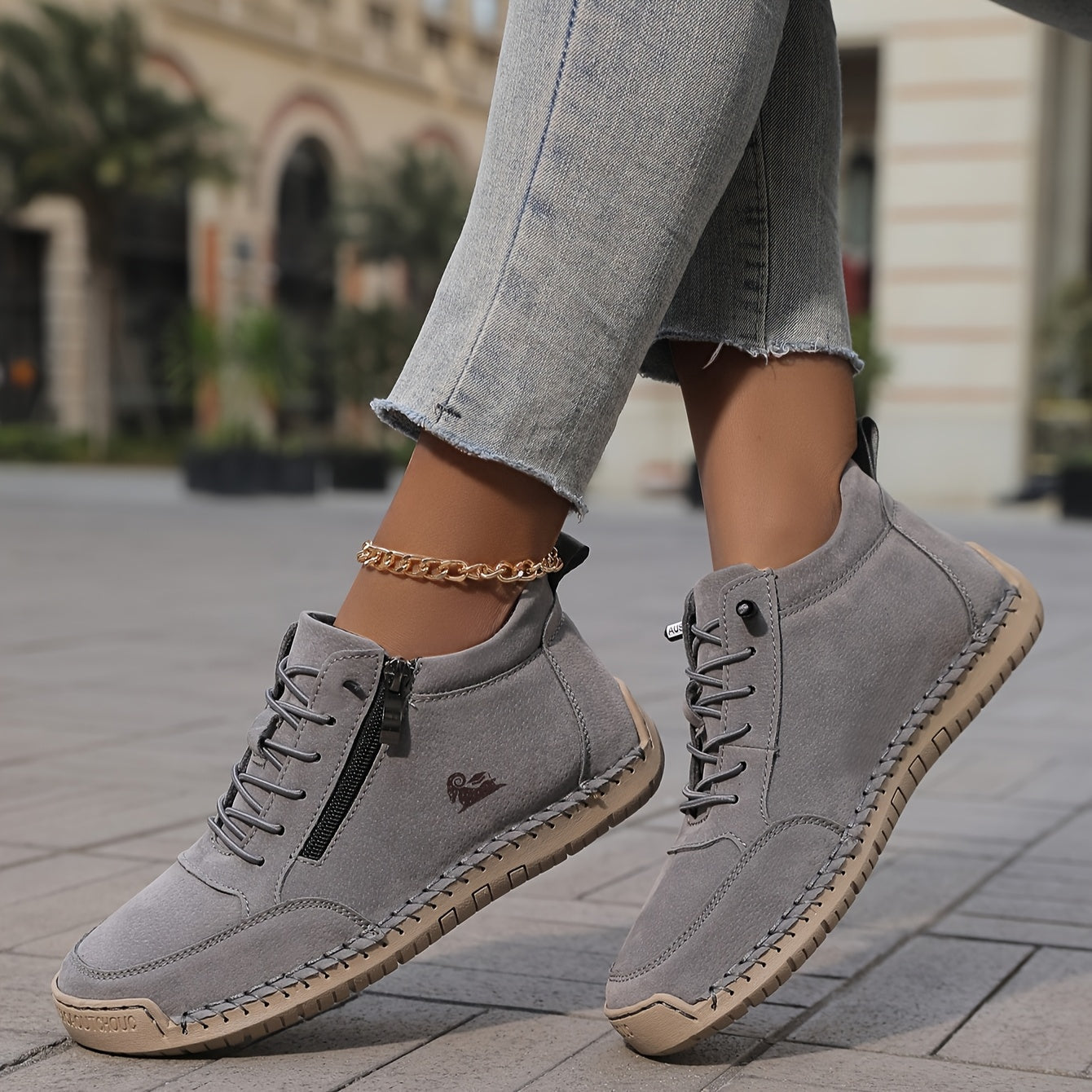 🔥Last day for 70% off 🔥Urban Comfortable Orthopedic Zipper Sneakers