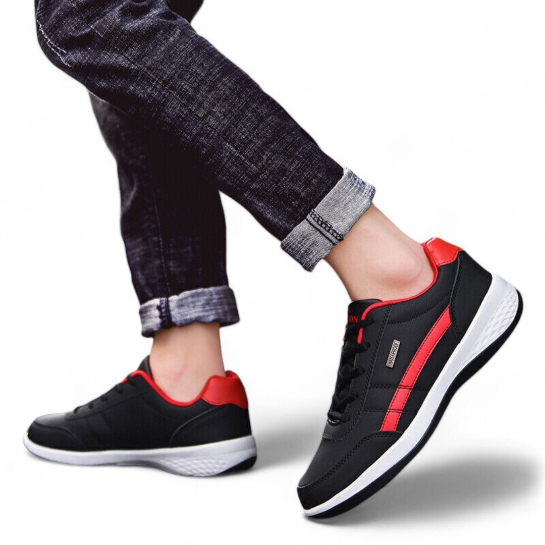 🔥Limited Time 70% OFF Men’s Waterproof Leather Sports Sneakers, Shock Absorbing Casual Running Walking Shoes