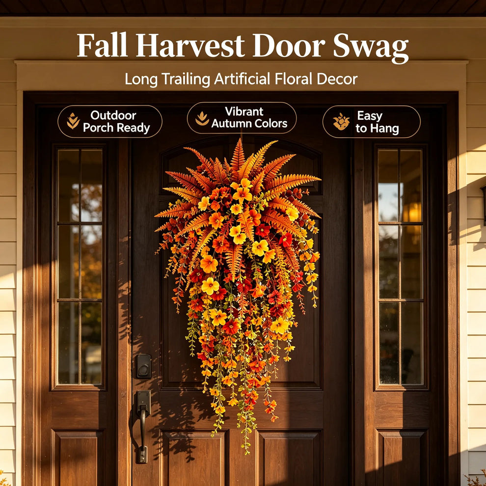 🔥On Sale 50% Only Today 🍂 Artificial Fern for Autumn Outdoor Decor– Autumn Porch & Door Decoration