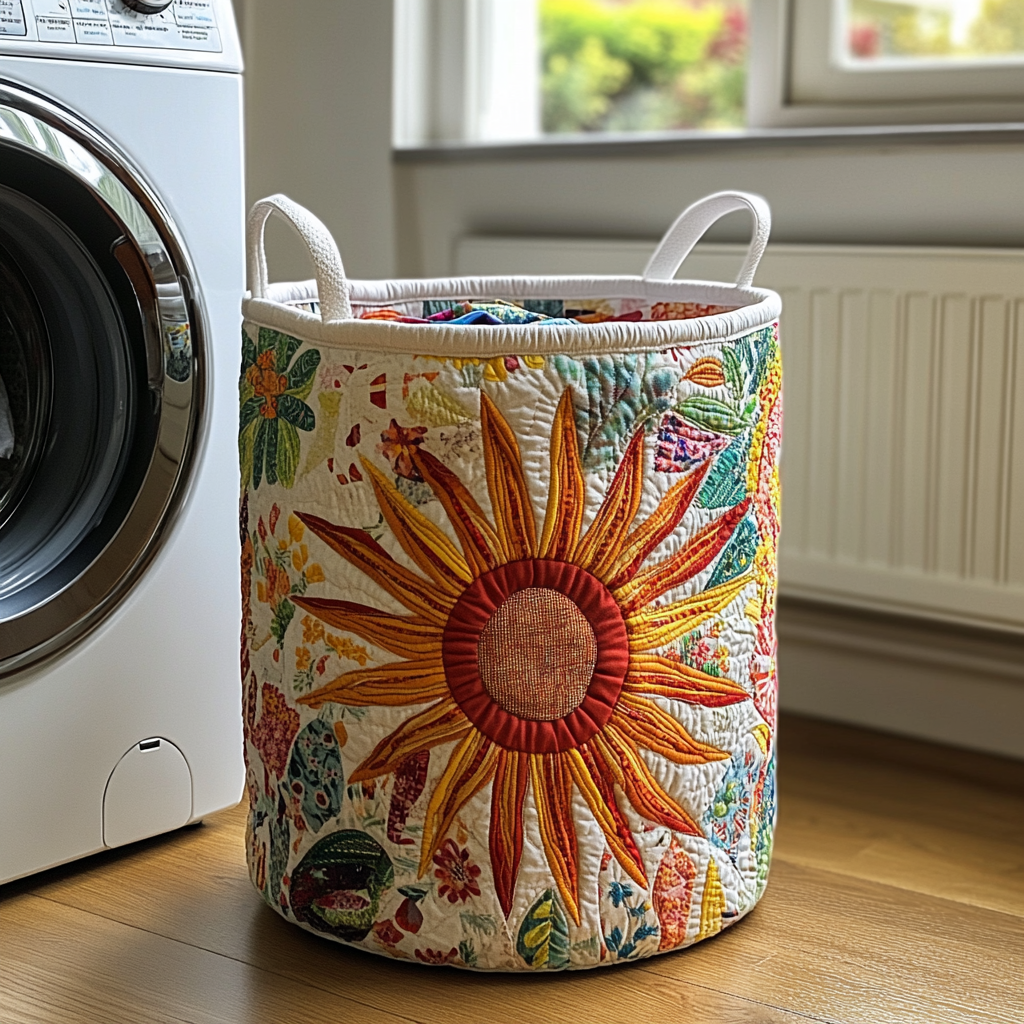 Sunshine Quilted Laundry Basket NCU0QN003