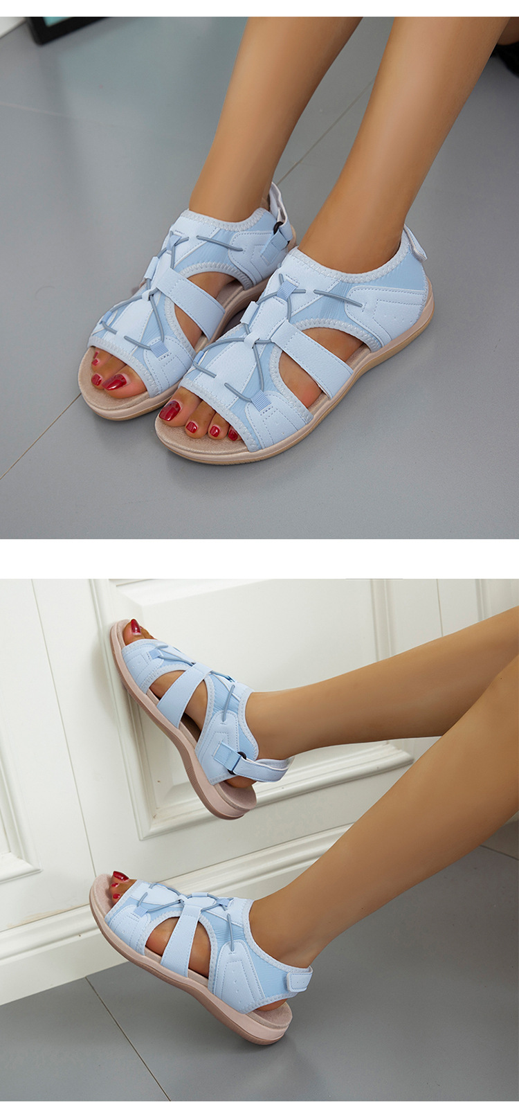 🔥LAST DAY 70% OFF🔥Orthopedic Sport Mesh Sandals - Multi-Strap Adjustable Design