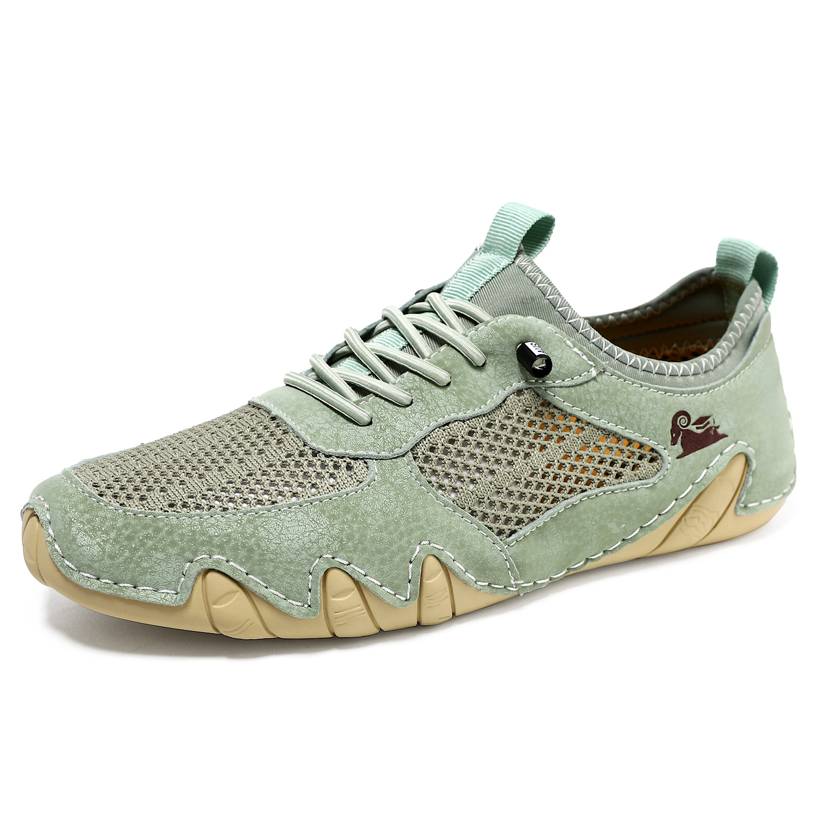🔥On This Week Sale OFF 70%—Men'S Casual Sports Shoes Large Size Sewn Genuine Leather Mesh Shoes Octopus Men'S Shoes