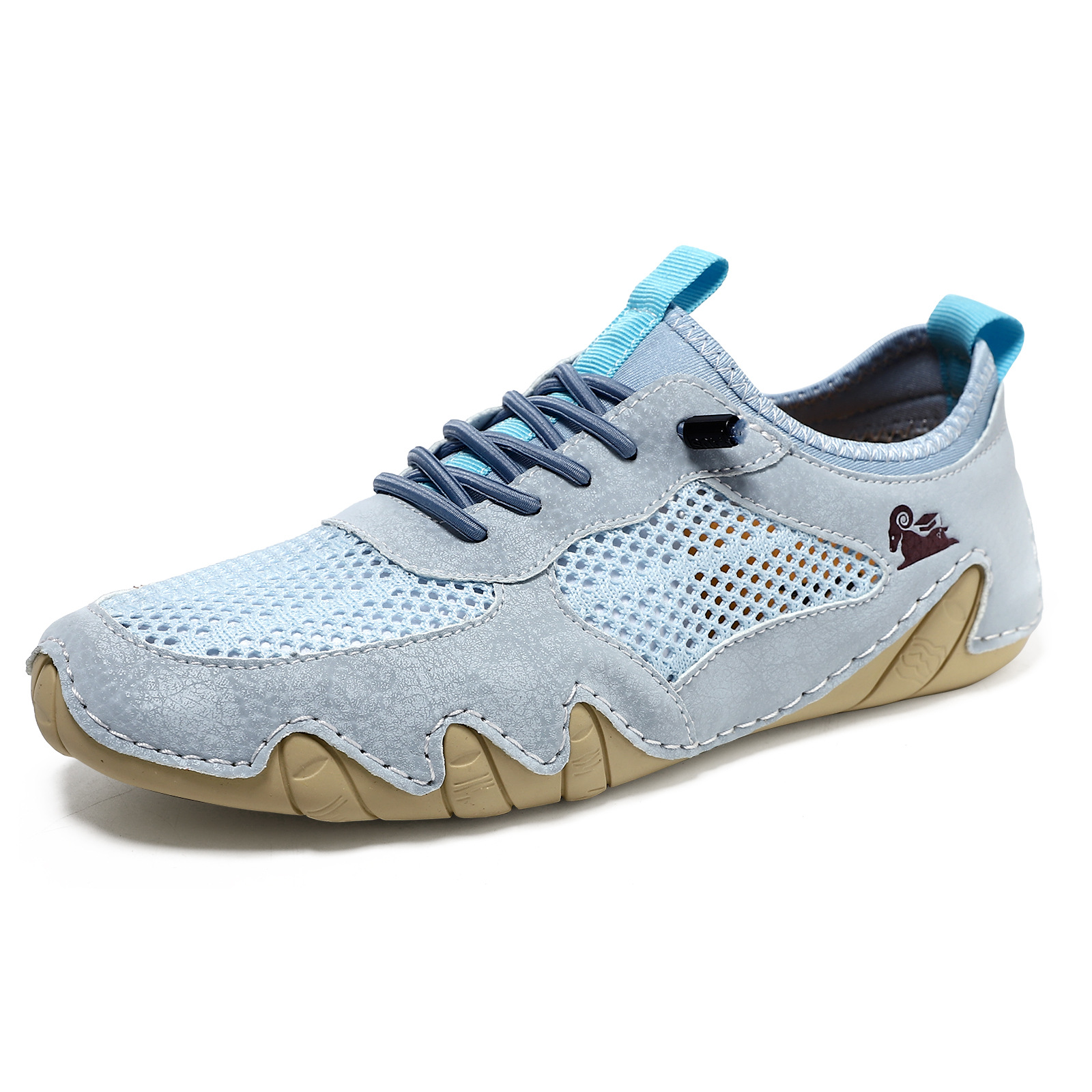 🔥On This Week Sale OFF 70%—Men'S Casual Sports Shoes Large Size Sewn Genuine Leather Mesh Shoes Octopus Men'S Shoes