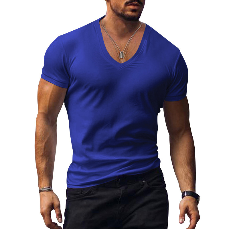 Men’s V-Neck Slim Fit Summer T-Shirt