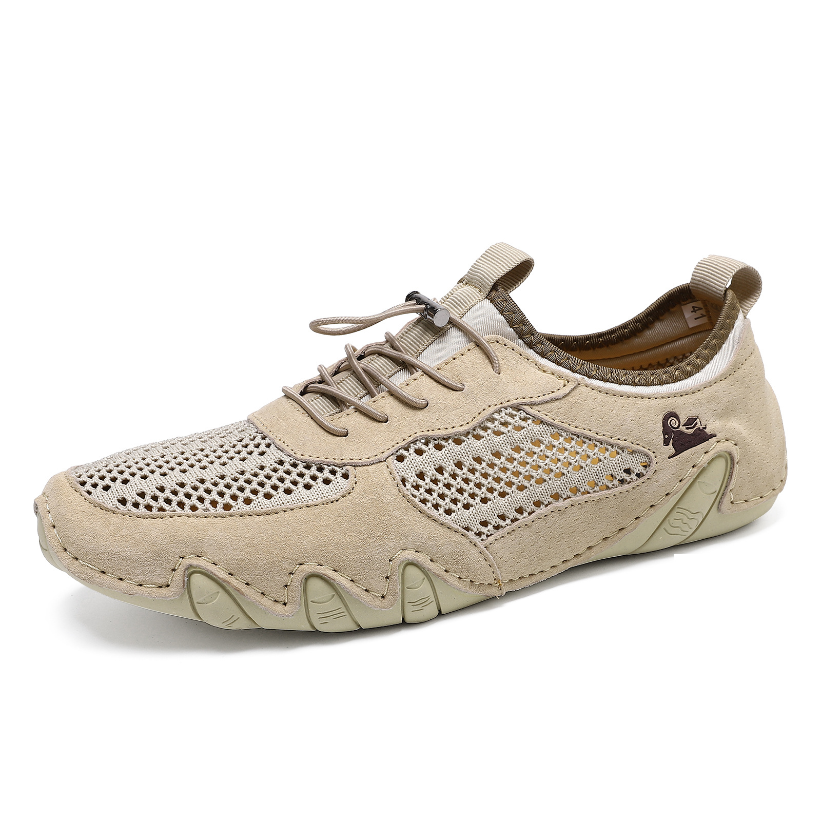 🔥On This Week Sale OFF 70%—Men'S Casual Sports Shoes Large Size Sewn Genuine Leather Mesh Shoes Octopus Men'S Shoes