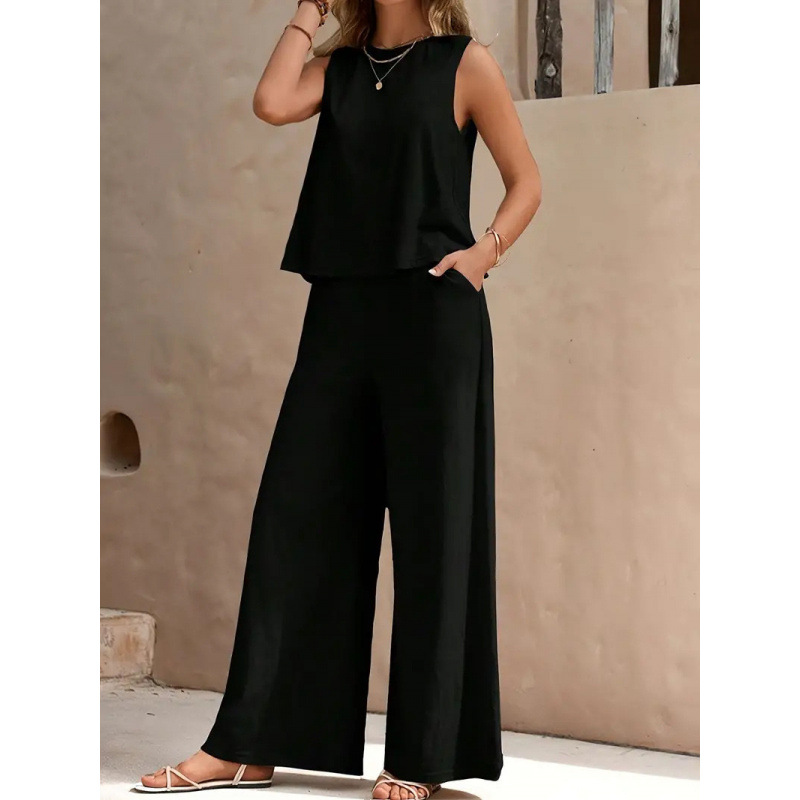 🔥Now 70% Off!New Arrivals 🔥Women’s Soft Sleeveless Casual 2 Piece Pant Set