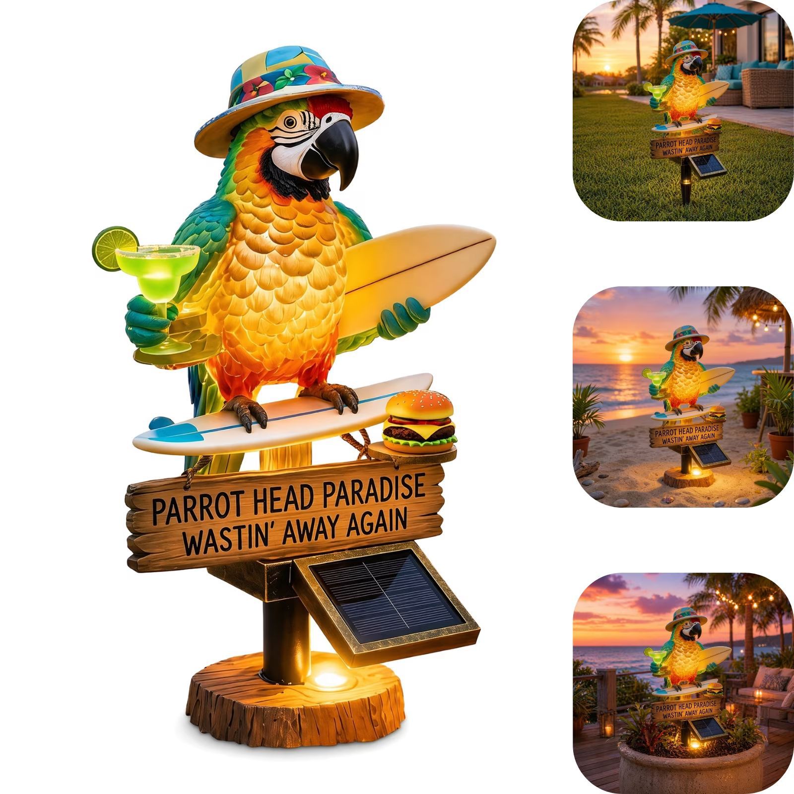 🔥Last Day 50% OFF🔥 - 🌴 Solar-Powered Parrot Garden Light