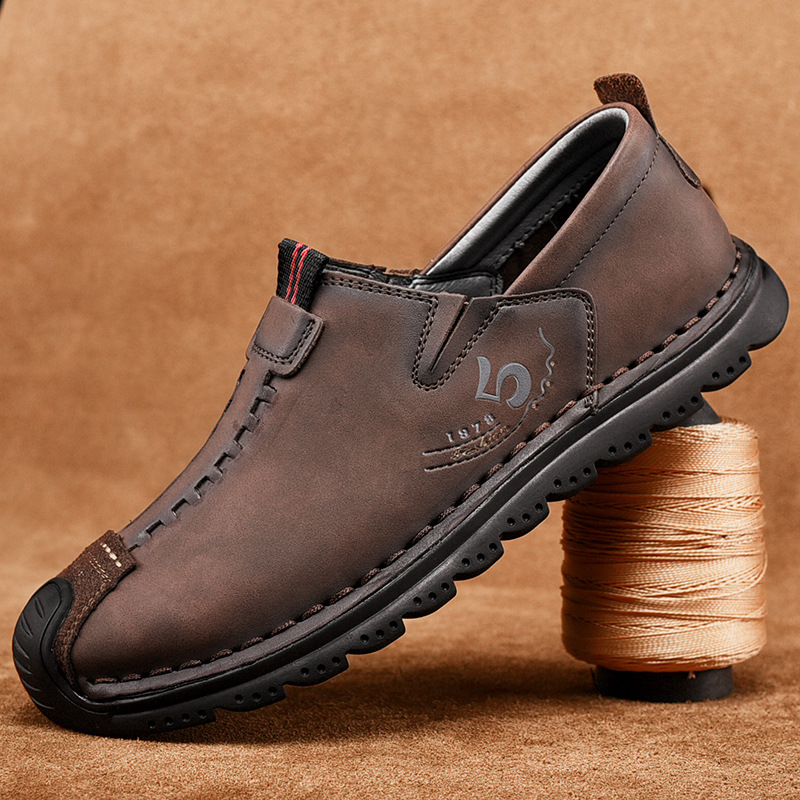 🔥LAST DAY 70% OFF🔥Men’s Vintage Hand Sewn Leather Slip On Loafers