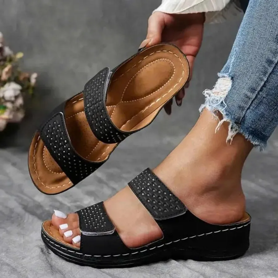 🔥Last Chance Deal – 70% OFF🔥 | Lightweight wedge sandals with soft cushioning and arch support for women!