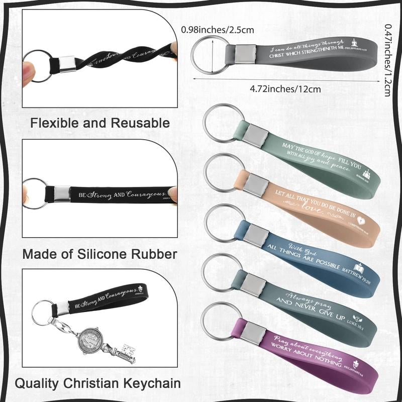 24/36/100Pcs Bible Verse Keychain Christian Trendy Keychain Wristlet for Men and Women Religious Party Gift Inspirational Christian Gifts for Students Teacher Back to School Gift Religious Baptism Gift 24/36/100Pcs Bible Verse Keychain Christian Trendy Keychain Wristlet for Men and Women Religious Party Gift Inspirational Christian Gifts for Students Teacher Back to School Gift Religious Baptism Gift