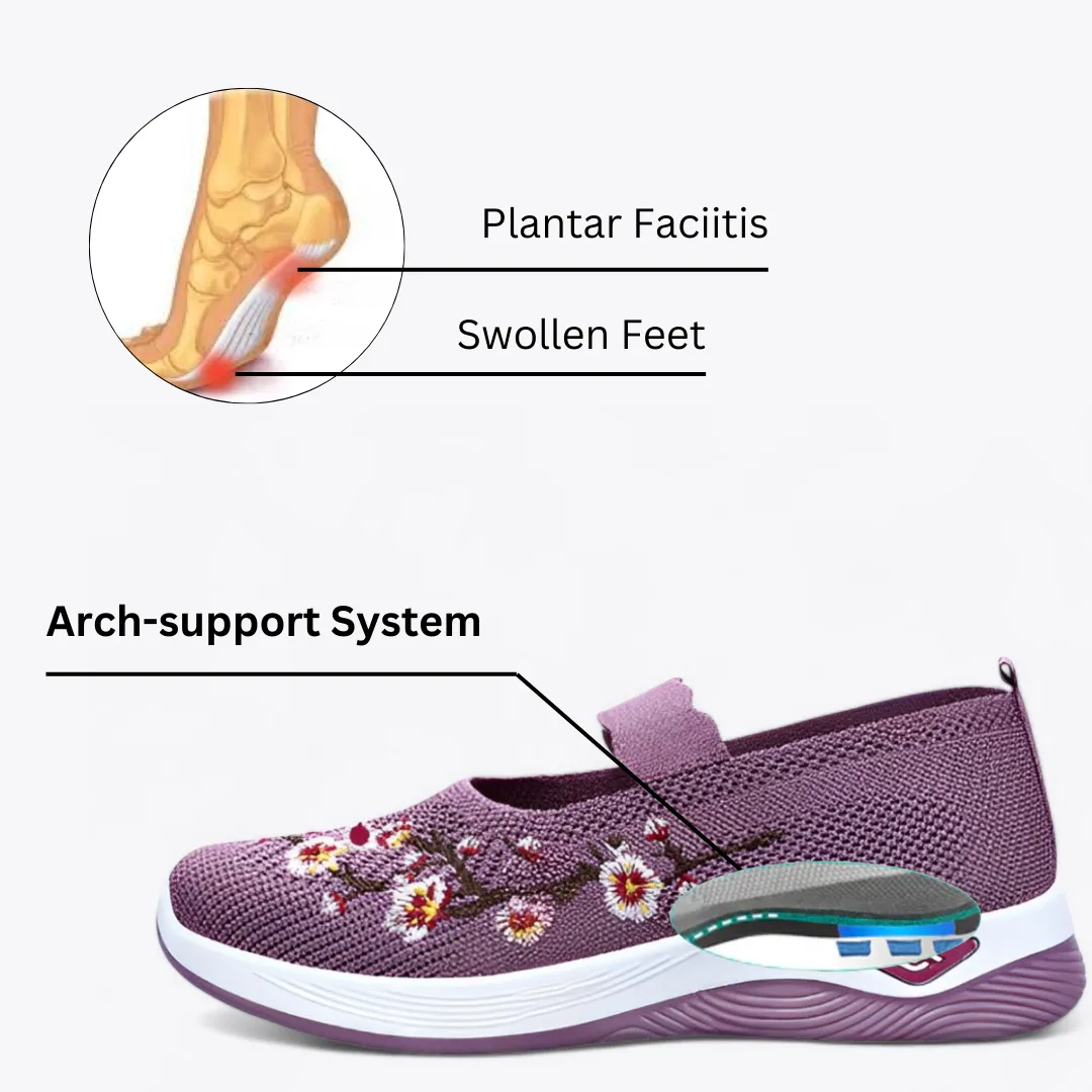 🔥Last day! 70% off!Floral Knit Comfort Walking Shoes