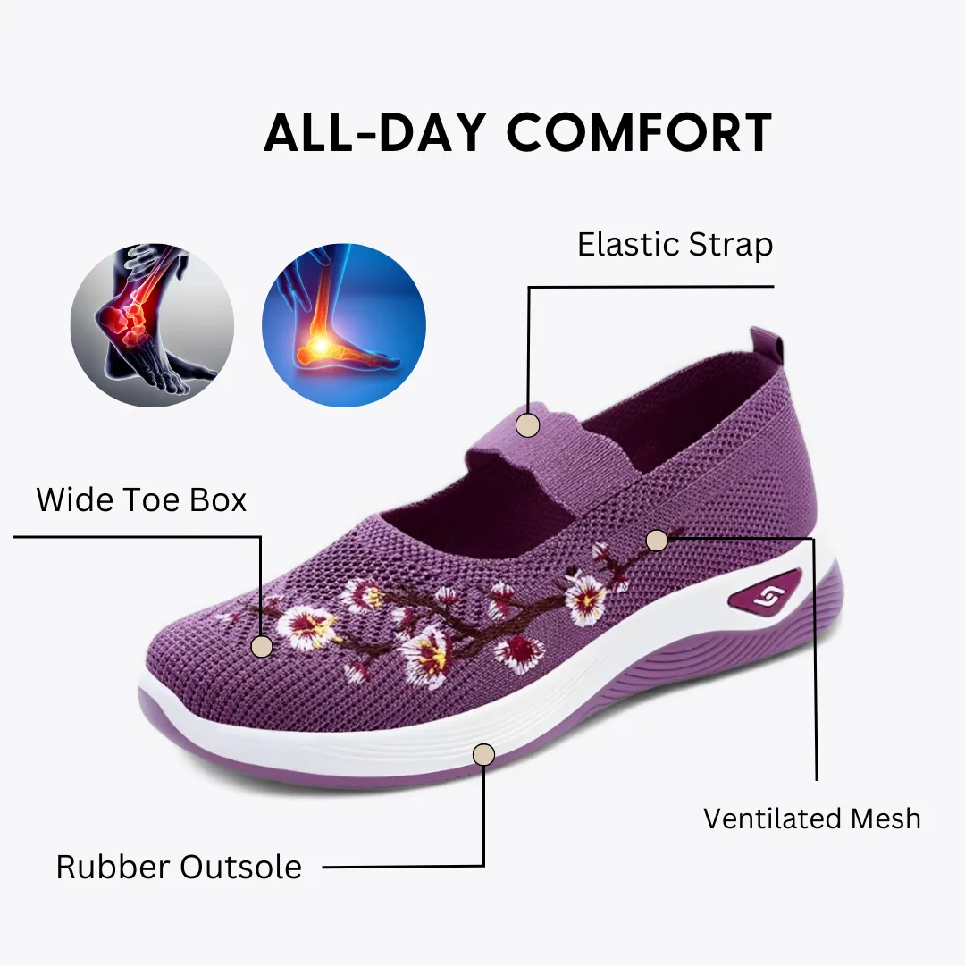 🔥Last day! 70% off!Floral Knit Comfort Walking Shoes