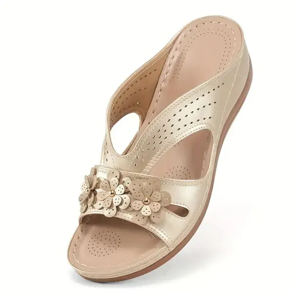 🌞LAST DAY 70% OFF⏰Women's Flowers Decor Arch Support Sandals