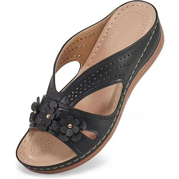 🌞LAST DAY 70% OFF⏰Women's Flowers Decor Arch Support Sandals