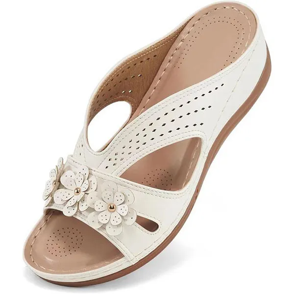 🌞LAST DAY 70% OFF⏰Women's Flowers Decor Arch Support Sandals