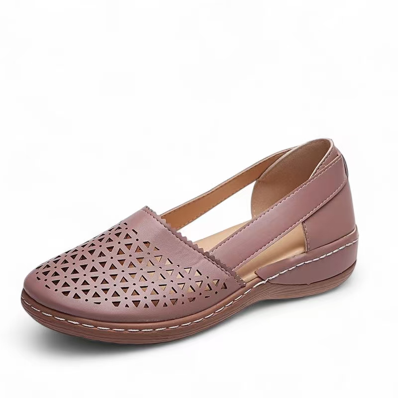 💝Last Day 70% OFF⭐Chic Women's Closed Toe Wedges - Wide & Large Size, Pain-Relief Arch Support
