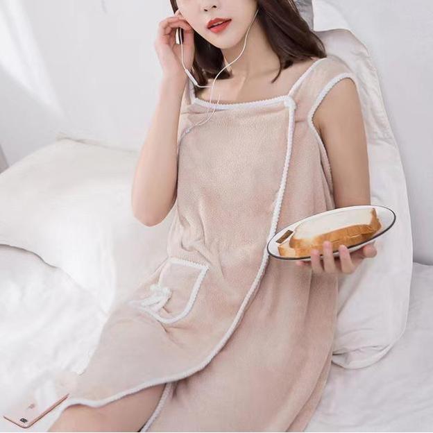 Women's Coral Fleece Bathrobe