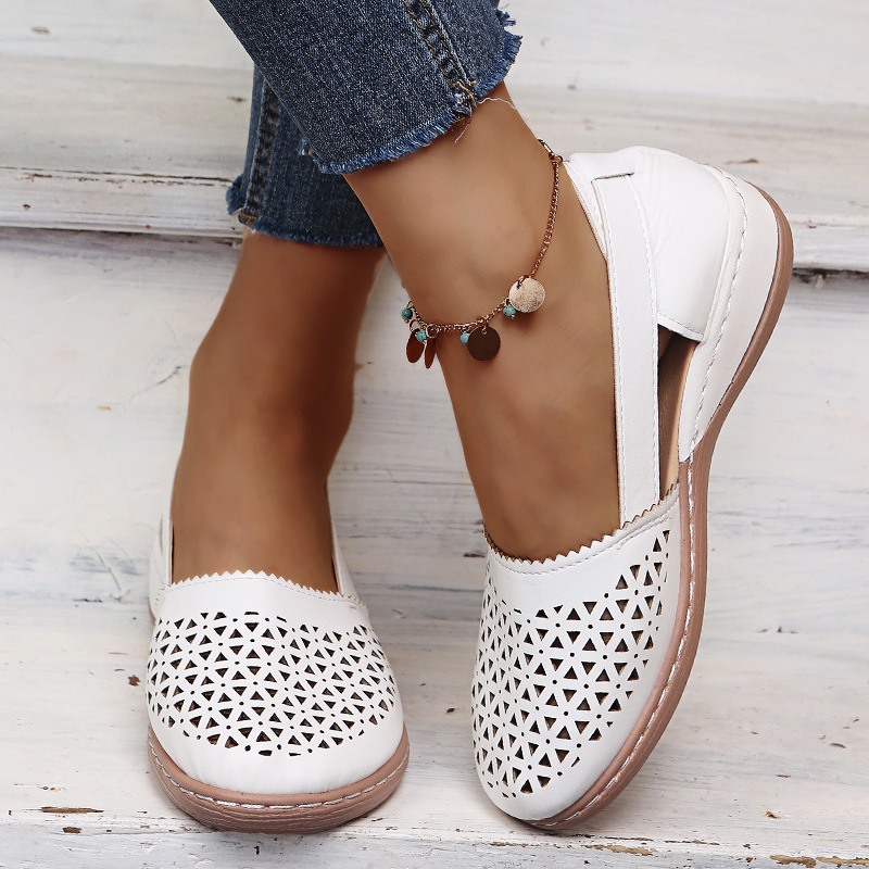 💝Last Day 70% OFF⭐Chic Women's Closed Toe Wedges - Wide & Large Size, Pain-Relief Arch Support