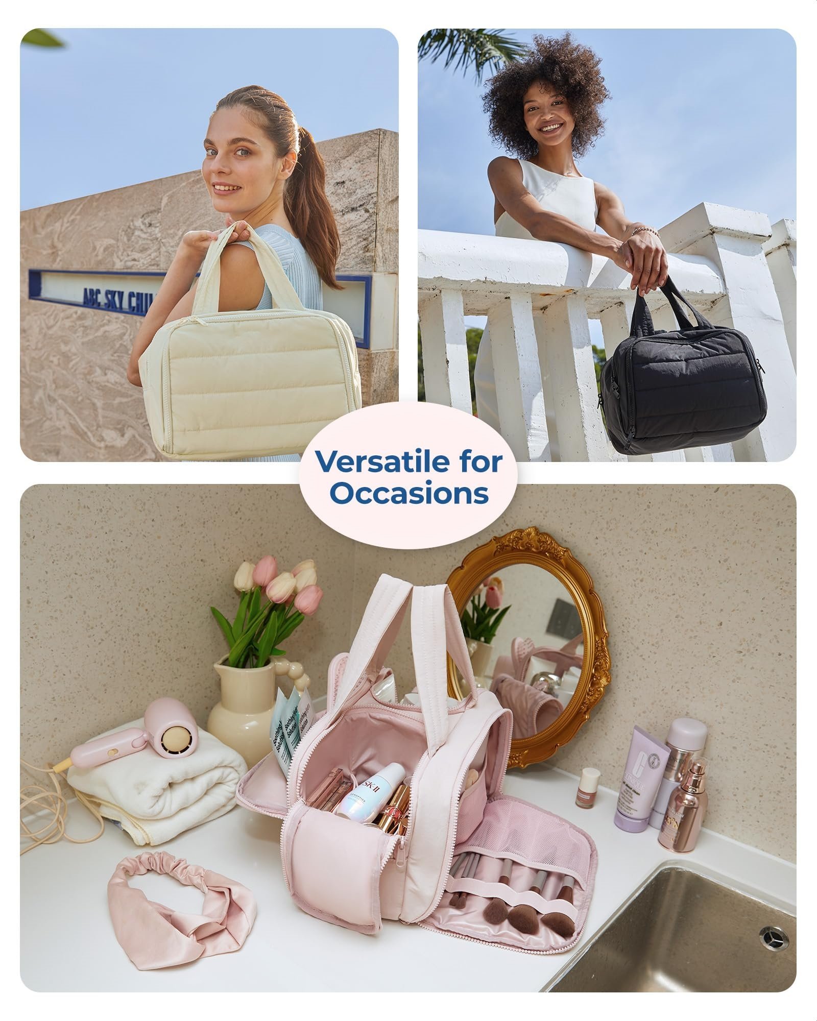 🔥Last Day 49% OFF🎁4-in-1 Puffy Multi-Functional Toiletry Bag for Women