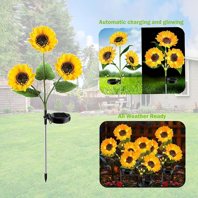 🌻Last Day Sale 49% OFF- 🌞Solar LED Sunflower Garden Lights