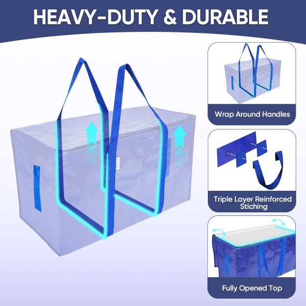 🔥Last Day Promotion 49% OFF💕24 Gallon Extra Large Heavy Duty Foldable Moving Bags