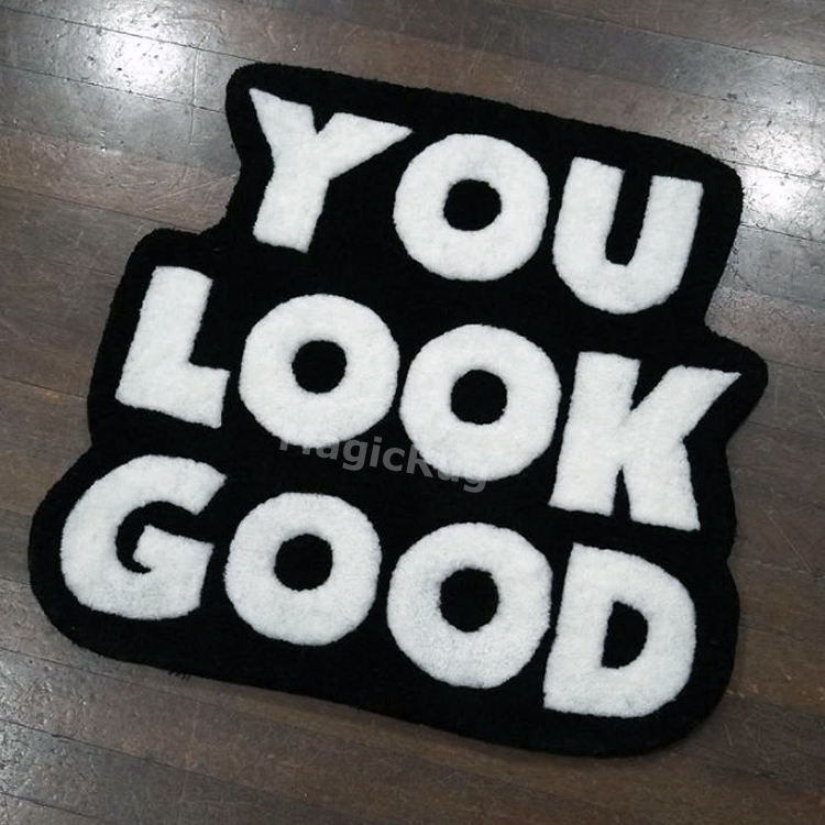 Hand-tufted carpet, bedroom logo carpet